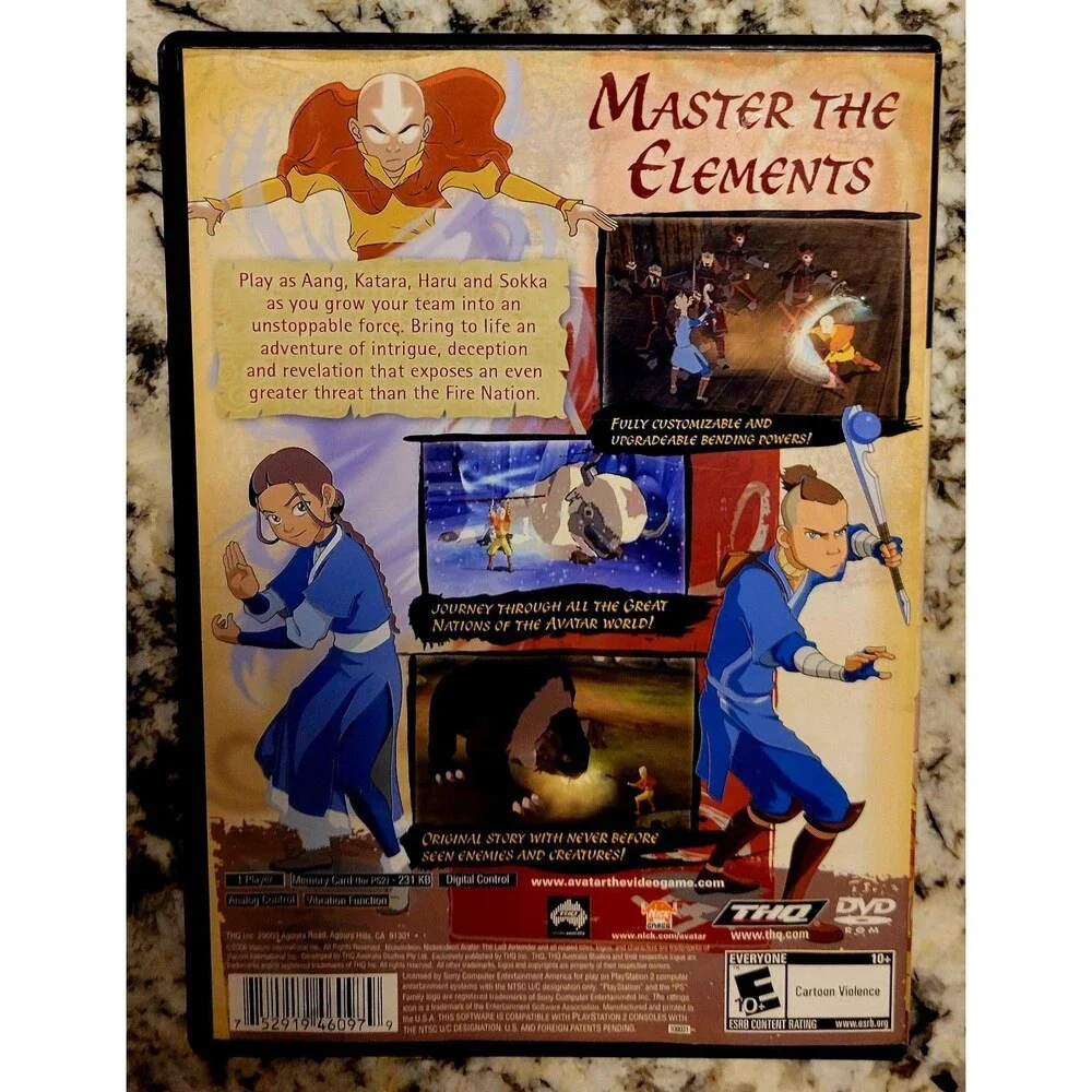 Avatar: The Last Airbender (Sony PlayStation 2, PS2, 2006)CIB, FAST SHIPPING